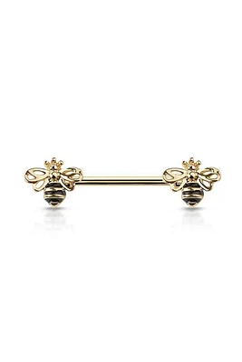 Queen Bee Nipple Barbell 14g