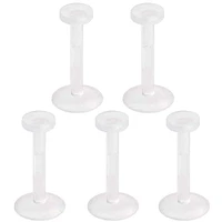 Flesh Tone Lucite Push-In Flat Back Retainer 16g