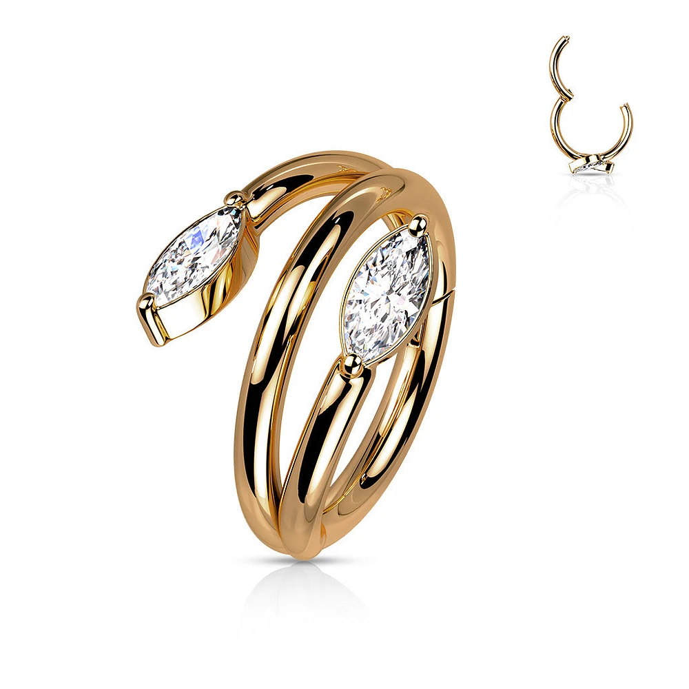 PREMIUM Vine Segment Ring 16g