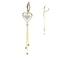 PREMIUM Floating Heart Dangle Clicker 14g