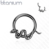 PREMIUM Large Snake Hinged Segment Ring 16g