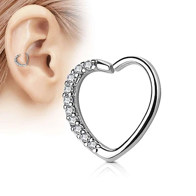 Heart Bendable Ring 16g