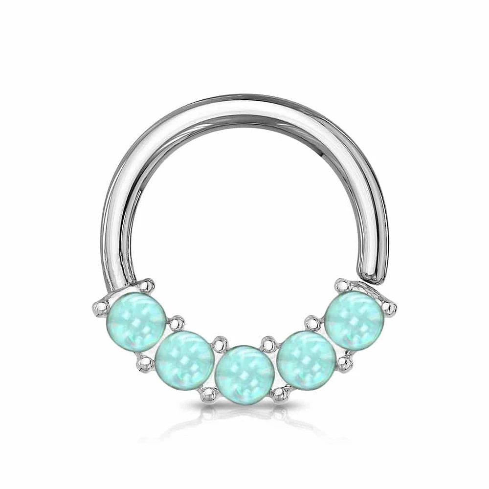 Claw-Set Moonstone Bendable Ring 16g