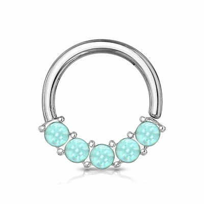 Claw-Set Moonstone Bendable Ring 16g