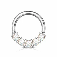 Claw-Set Moonstone Bendable Ring 16g
