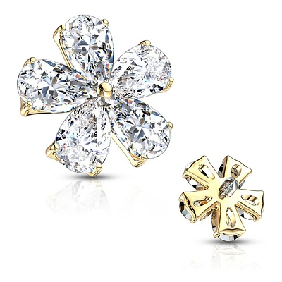 PREMIUM 5 Petal Flower Microdermal Top