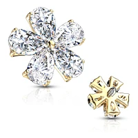 PREMIUM 5 Petal Flower Microdermal Top