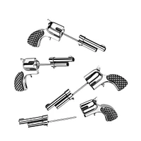 Revolver Stud Earrings