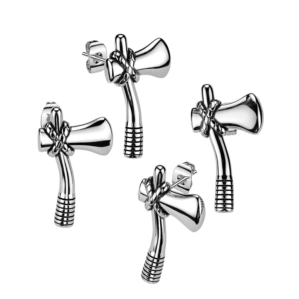 Hatchet Stud Earrings