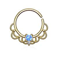 Opal Filigree Bendable Ring 16g