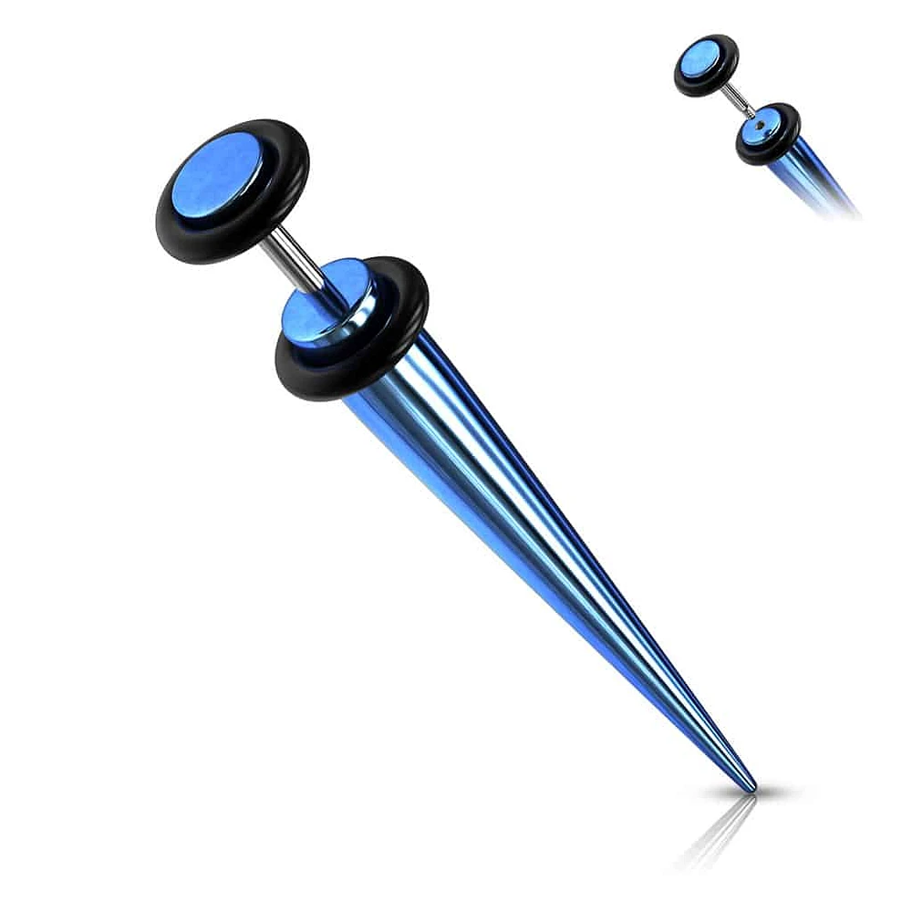 Titanium with O-Rings Faux Tapers 16g