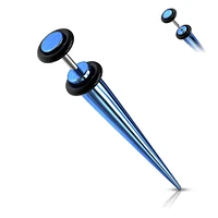 Titanium with O-Rings Faux Tapers 16g