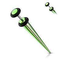 Titanium with O-Rings Faux Tapers 16g