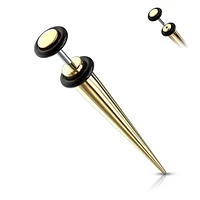 Titanium with O-Rings Faux Tapers 16g