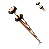 Titanium with O-Rings Faux Tapers 16g