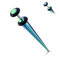 Titanium with O-Rings Faux Tapers 16g