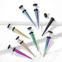 Titanium with O-Rings Faux Tapers 16g