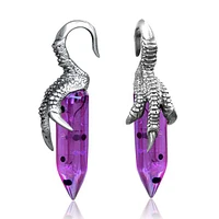 White Brass and Epoxy Dragon Claw Ear Weights 6g