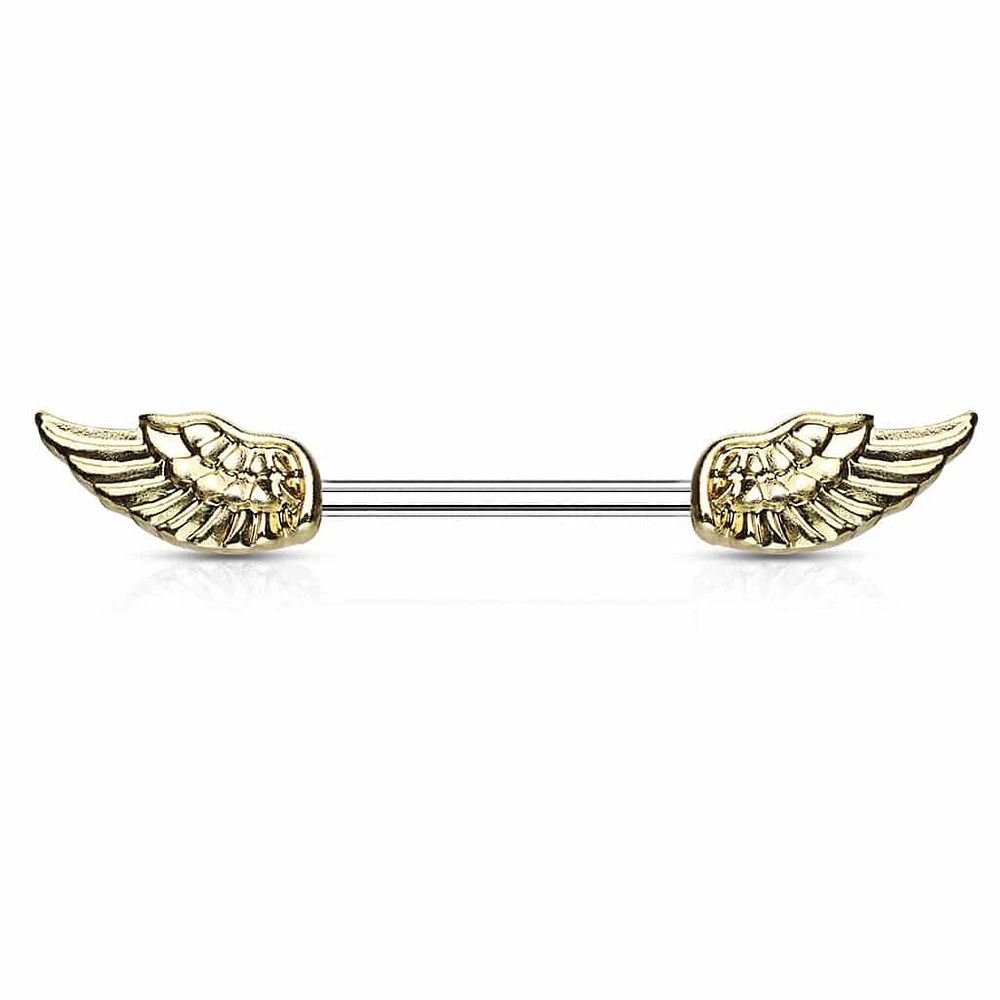 Wings Nipple Barbell 14g