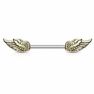 Wings Nipple Barbell 14g