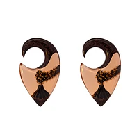 Wood and Epoxy Volcano Weights 0g