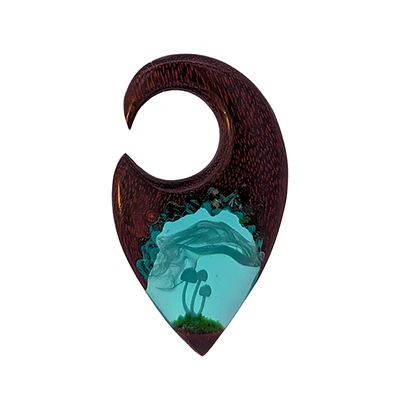 Wood and Epoxy Mushroom Weights 0g