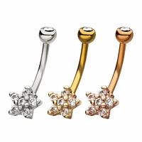 PREMIUM Flower Curved Barbell 16g