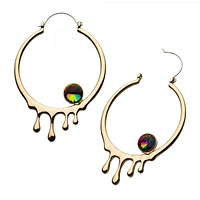 Crystal + Dripping Hoops Tunnel Hangers