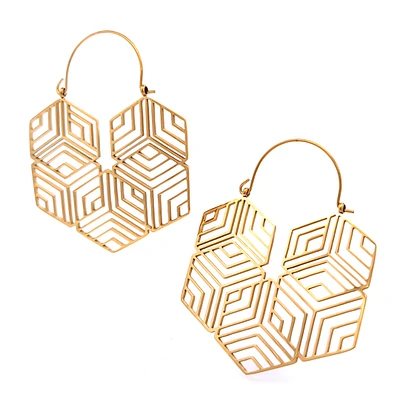 Geometric Hexagon Tunnel Hangers