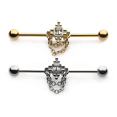 PREMIUM Square + Chain Industrial Barbell 14g
