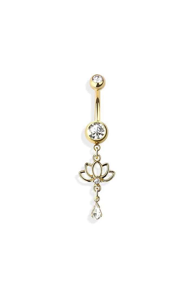 Lotus Navel Dangle 14g