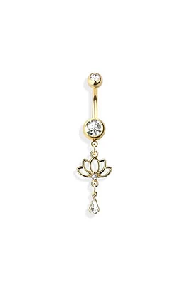 Lotus Navel Dangle 14g