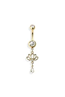 Lotus Navel Dangle 14g