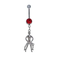 3D Sexy Time Navel Dangle 14g
