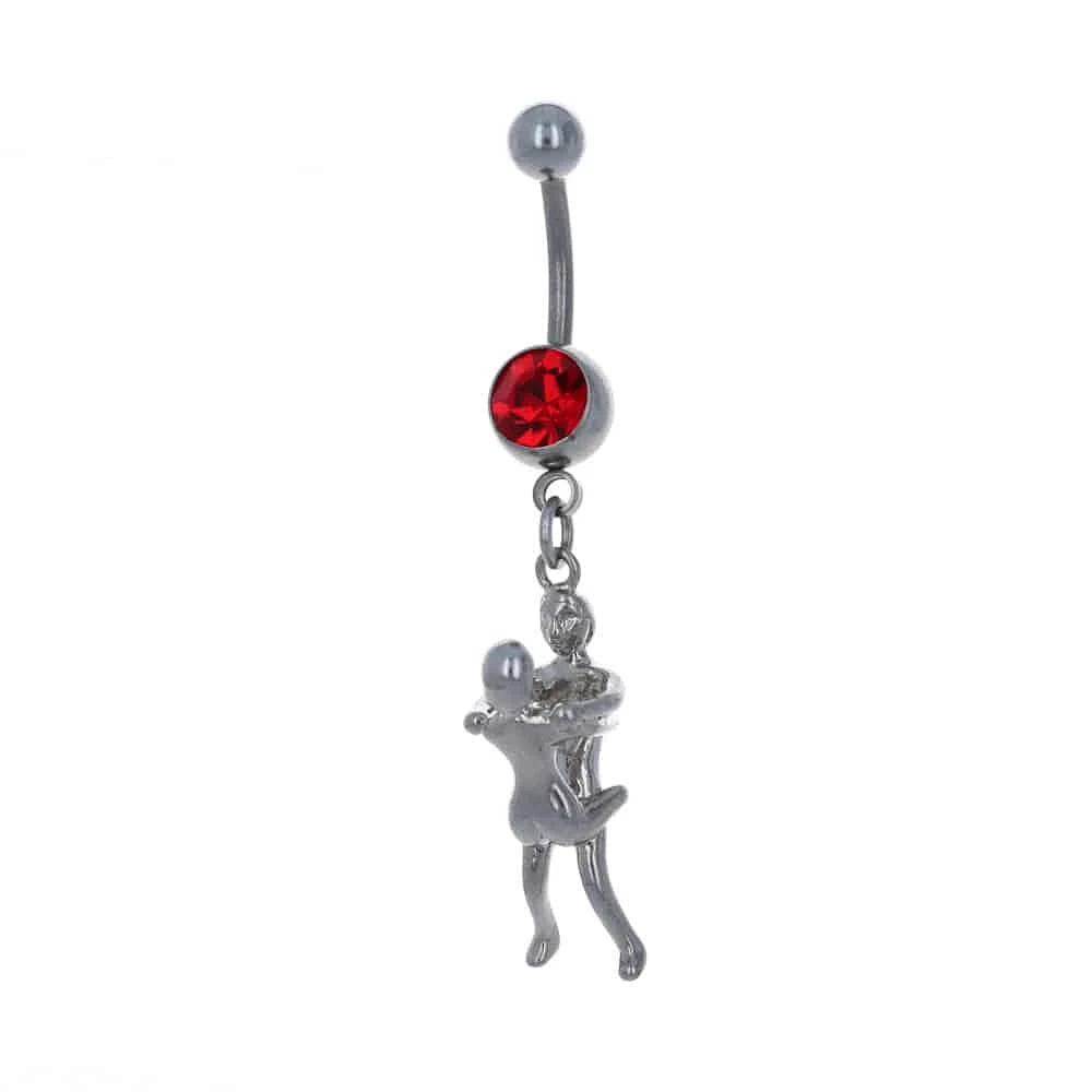 3D Sexy Time Navel Dangle 14g