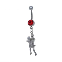 3D Sexy Time Navel Dangle 14g
