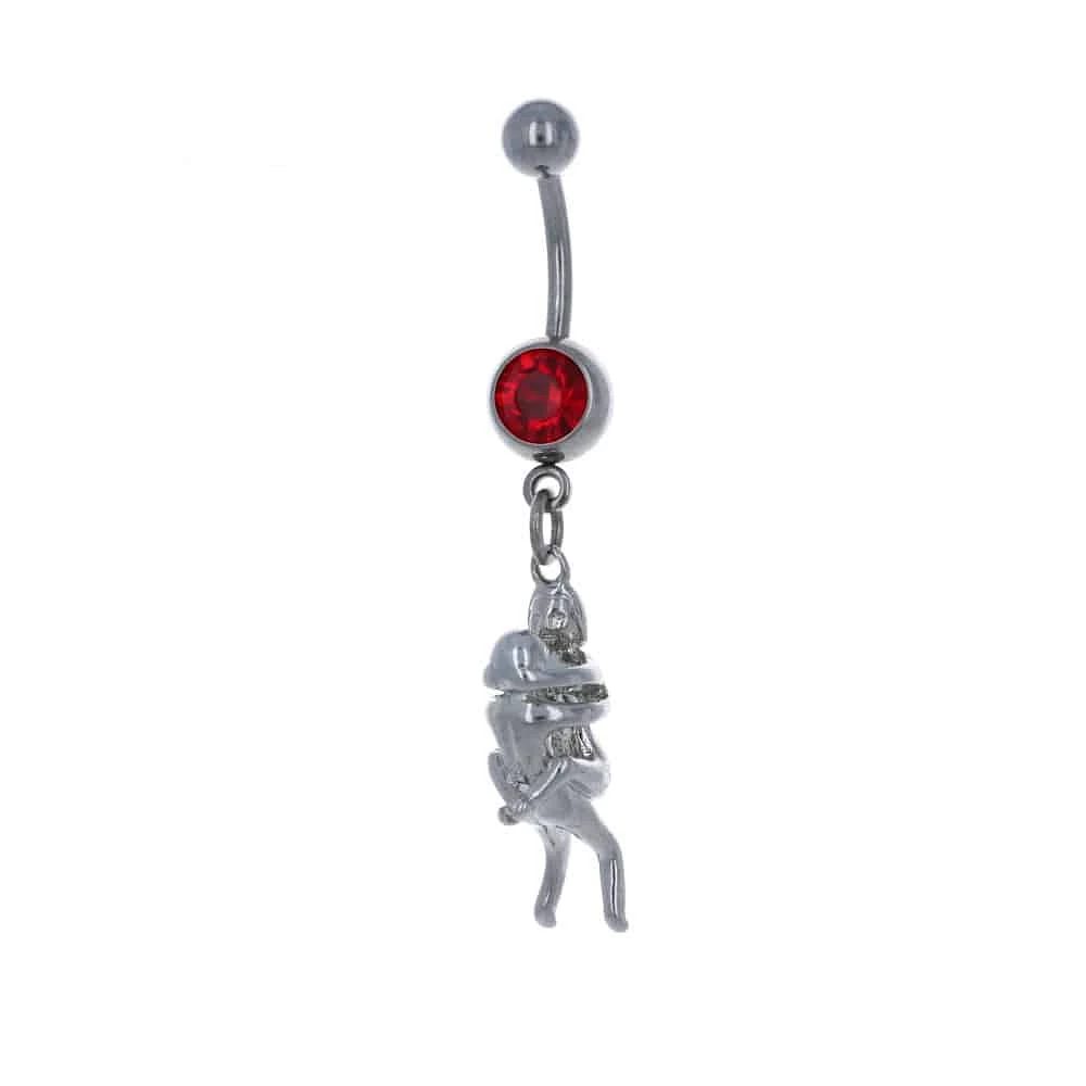 3D Sexy Time Navel Dangle 14g
