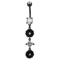 Flower Bouquet Navel Dangle 14g