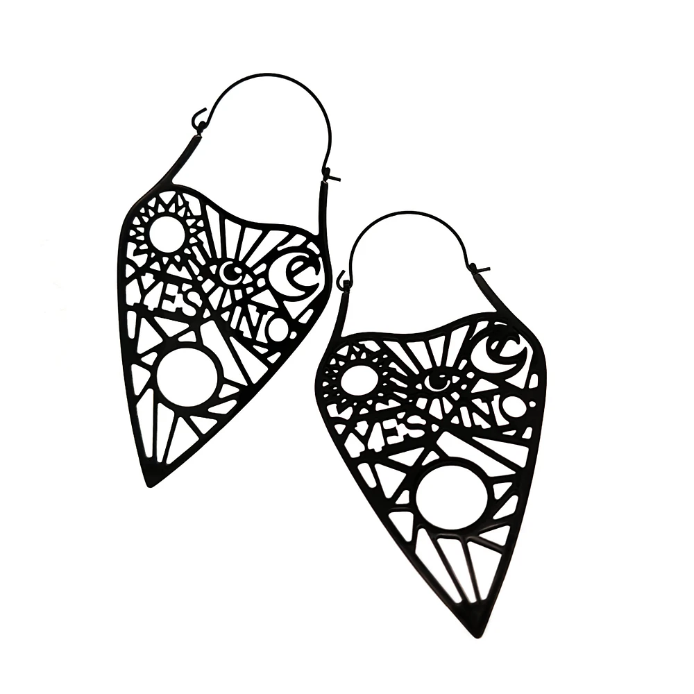 Yes No Ouija Planchette Tunnel Hangers