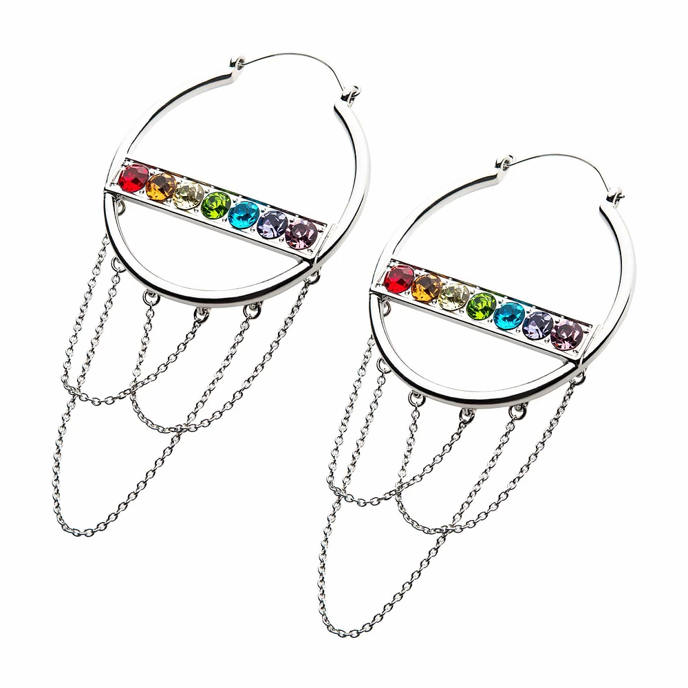 Rainbow Crystals + Chain Tunnel Hangers