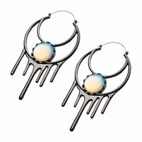 Moonstone + Dripping Tunnel Hangers