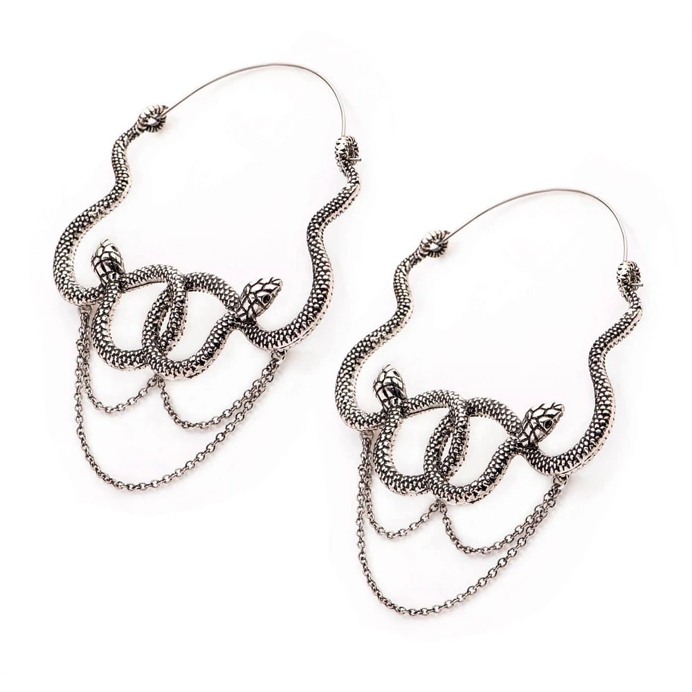 Coiled Snakes + Chains Tunnel Hangers