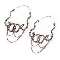 Coiled Snakes + Chains Tunnel Hangers