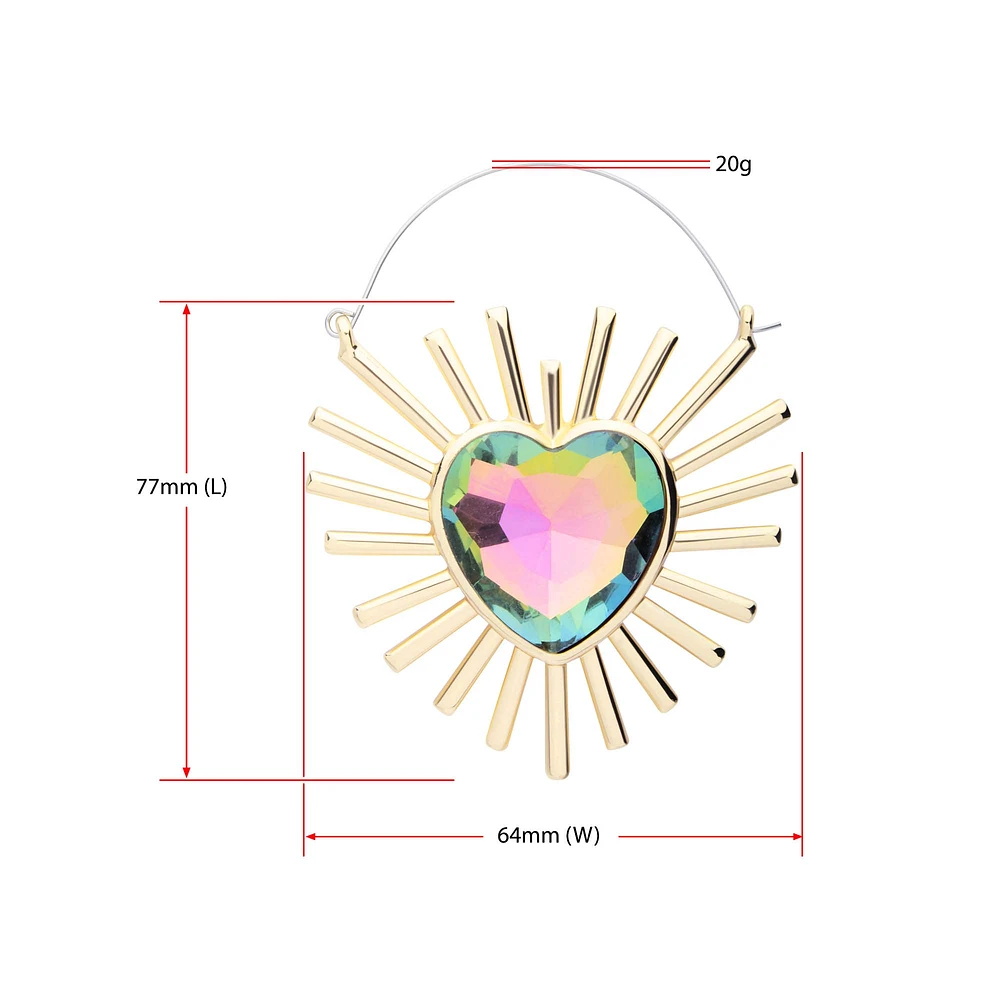 Vitrail Heart Tunnel Hangers