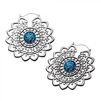 Druzy Mandala Tunnel Hangers