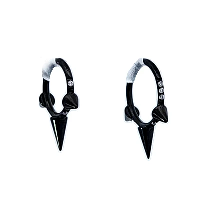 PREMIUM Crystal Edge Spike Segment Ring 16g
