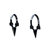 PREMIUM Crystal Edge Spike Segment Ring 16g