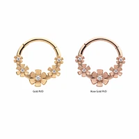 PREMIUM Flower Wreath Segment Ring 16g