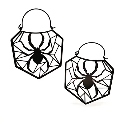 Geometric Spiderweb Tunnel Hangers