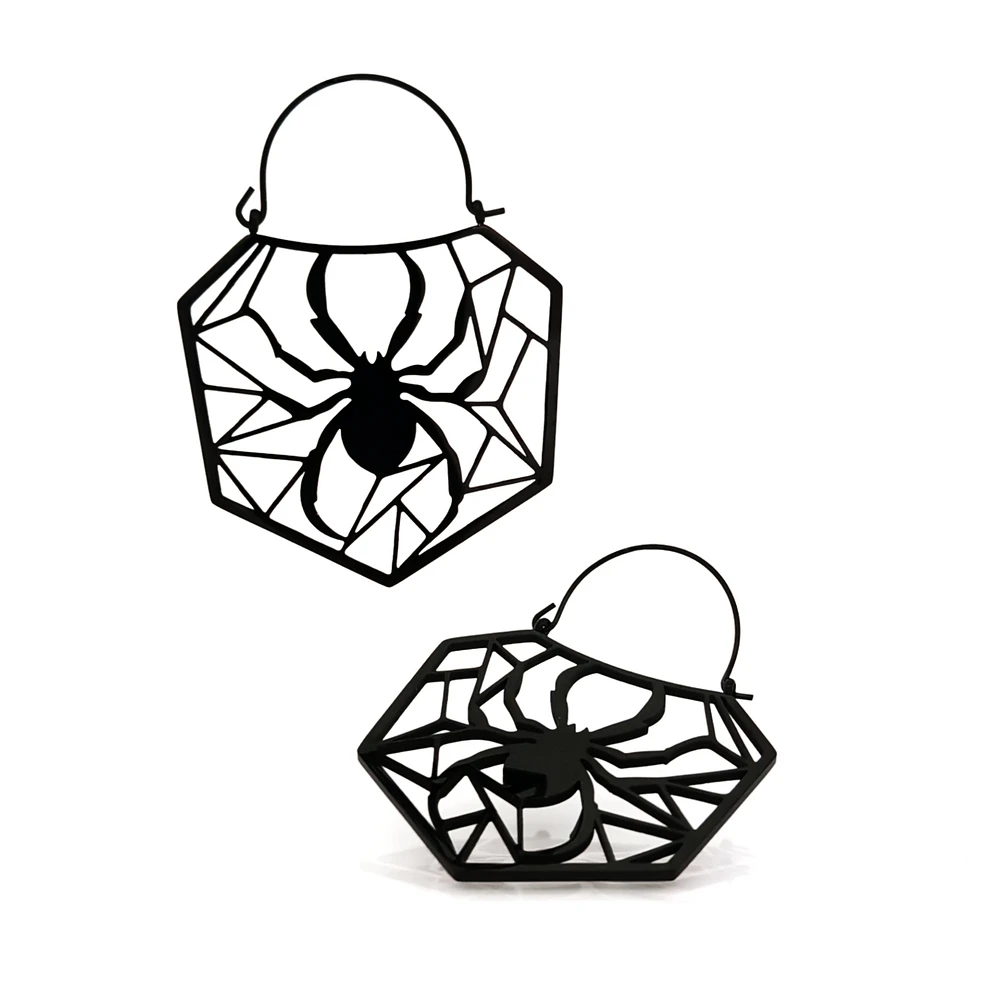 Geometric Spiderweb Tunnel Hangers